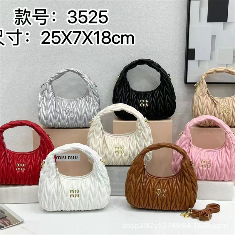 Muang Mijia饺os de piel de cordero bolsas plegadas HOBO bolsas de nube debajo de las axilas, crescente bolsas de hombro, bolsas de mano de mujer