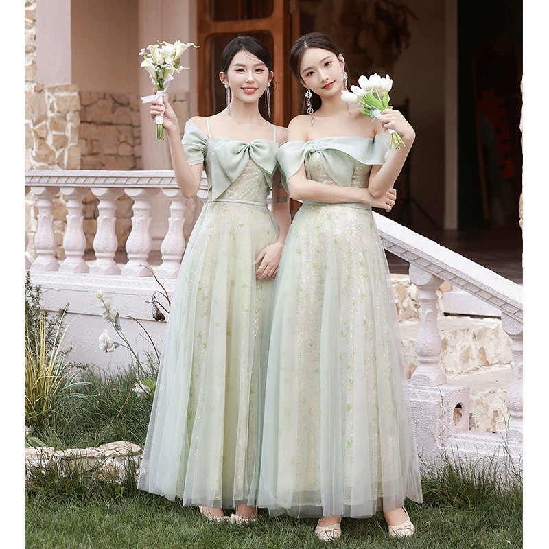 Bridesmaid dress, green evening dress