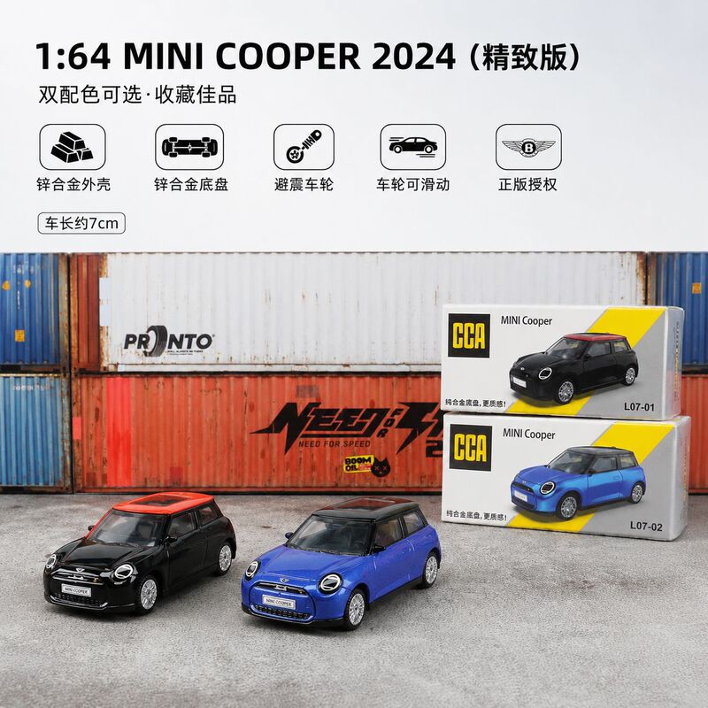 Cca Cai Po 1:64 Bmw Mini Cooper S Sedan Alloy Car Model Deluxe Edition Matchbox Sliding Model