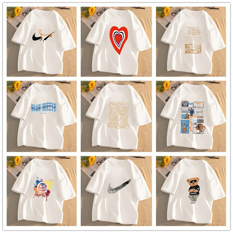 Summer Short-sleeved T-shirt Boys 2023 New American Style Pure Cotton Base Shirt Ins Trendy Casual Students Half-sleeved Top