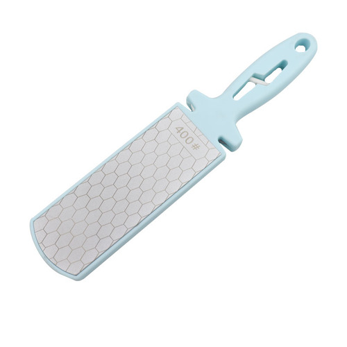Internet celebrity emery sharpening artifact household kitchen knife sharpening stone 400 mesh double-sided multi-function knife sharpener wholesale