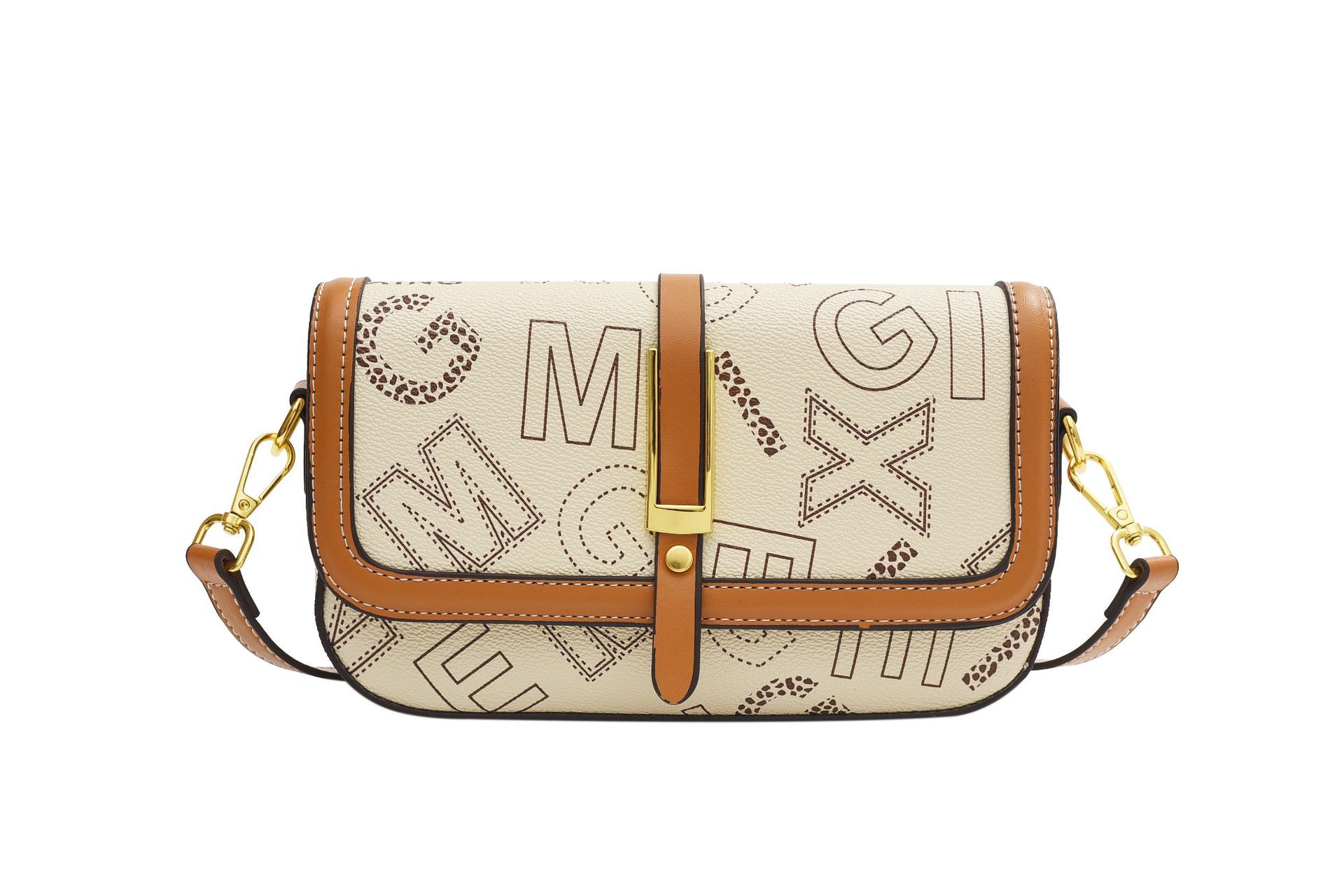 High-End-Damentasche, trendige Damentasche, modische kleine Tasche, Retro-Druck-Handtasche, Umhängetasche, leichte Luxus-Umhängetasche_voghion.com