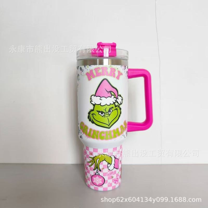 格林奇40oz汽车杯304不锈钢保温杯便携家用防摔水杯创意高颜值|undefined