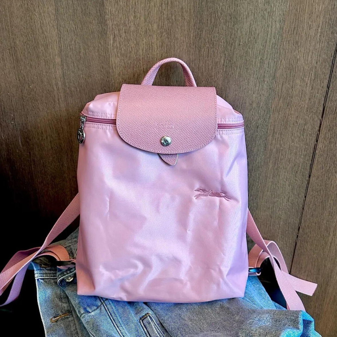 Environmentally friendly new pink backpack
