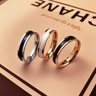 Stainless steel ring women's non-fading niche high-end design sense light luxury ins wind titanium steel jewelry jewelry wholesale