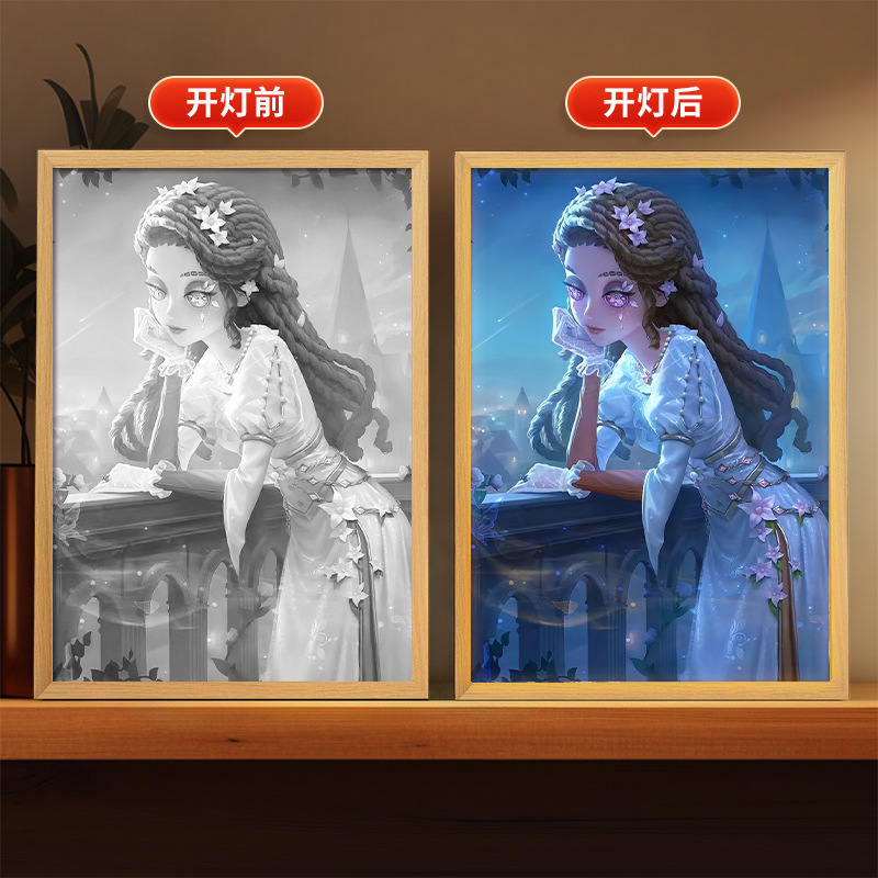 第五人格周辺照明絵画庭師漁師装飾クリエイティブ装飾品誕生日ギフトフォトフレーム雰囲気ナイトライト