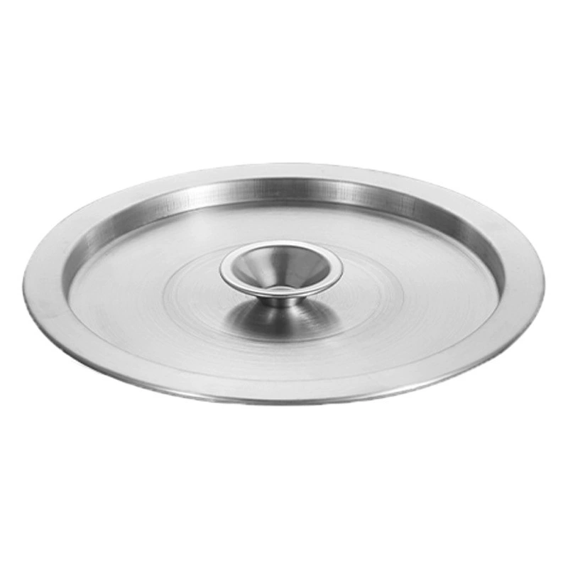 Крышка из нержавеющей стали круглая утолщенная Универсальная крышка для кастрюли большая крышка ствола плоская крышка Тонущая стальная крышка немагнитная Пылезащитная крышка оптом