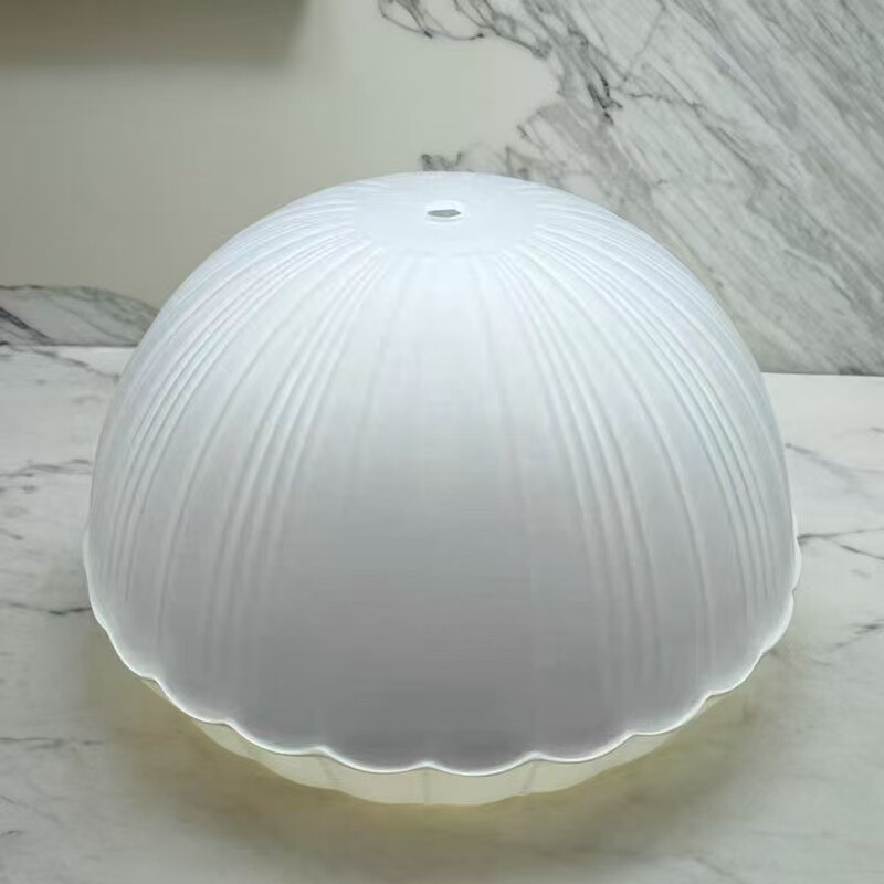 Frosted Glass Lampshade Living Room Bedroom Eye Protection Table Lamp Round Petal Shell European Style Anti-Glare DIY Accessories Lamp