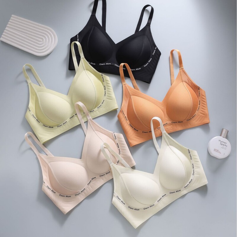 Seamless Intimates for Women to Push up Small Breasts and Make Them Look Bigger Without Steel Rims to Shrink Secondary Breasts for Girls, College and High School Students, Anti-Sagging Bra