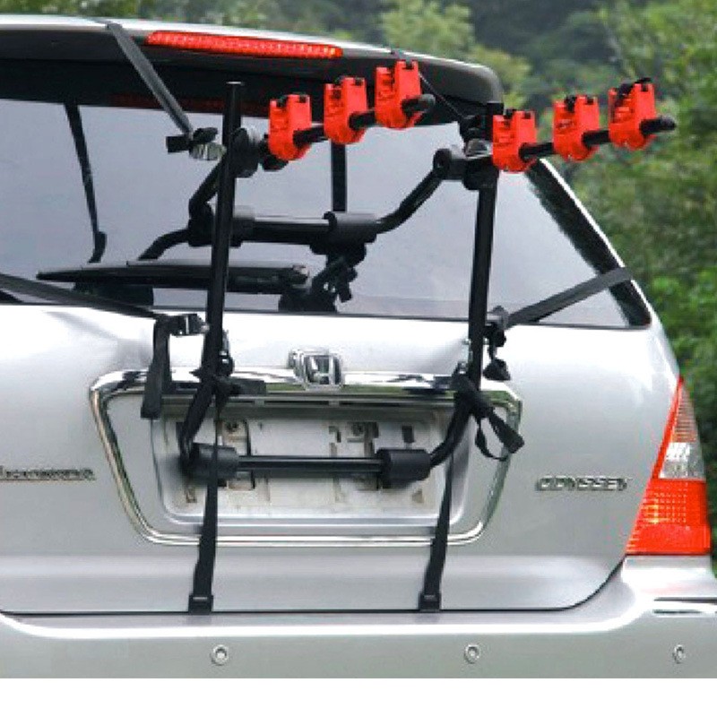 Car-Mounted Bicycle Rack Car Tail-Mounted Universal Foldable Metal Trunk Rack Bicycle Rack