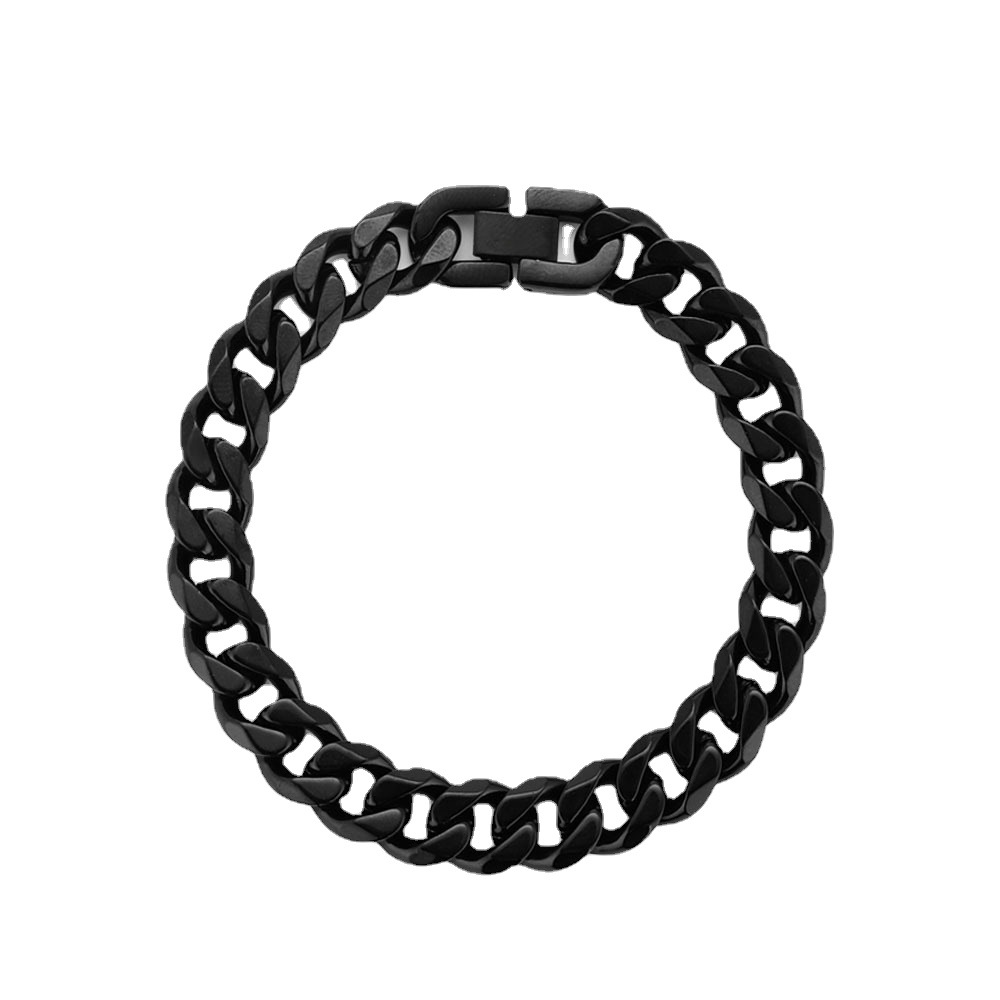 Estilo europeo y Americano hip hop moda retro marca de moda de acero de titanio cadena gruesa personalidad collar de los hombres del todo fósforo punk cadena Cubana