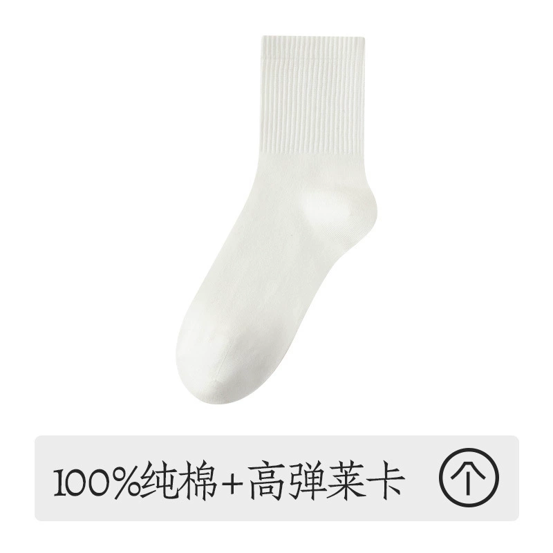 Демисезонные хлопковые антибактериальные осенние knee socks для беременных, средняя высота
