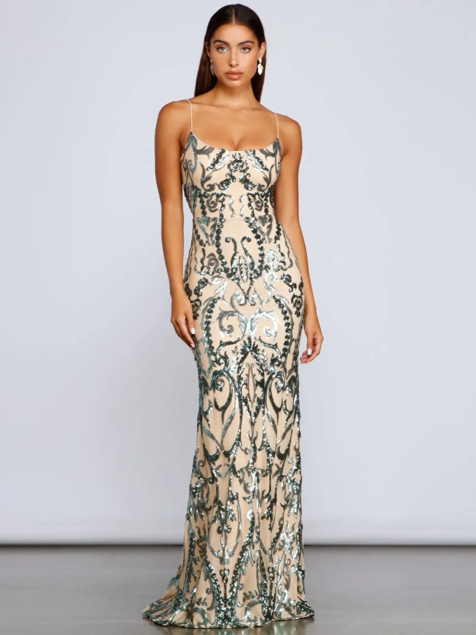 Comercio exterior transfronterizo primavera y verano nuevo transfronterizo europeo y americano perlas vestido de fiesta de las mujeres vestido de lentejuelas del club