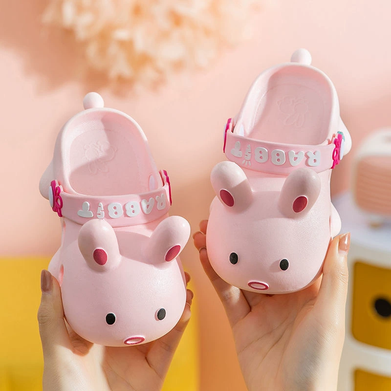 Симпатичные туфли с кроличьими норами, женские летние студенческие общежития, внутренняя и внешняя одежда, вонючие вставки, сандалии для девочек с сердцебиением