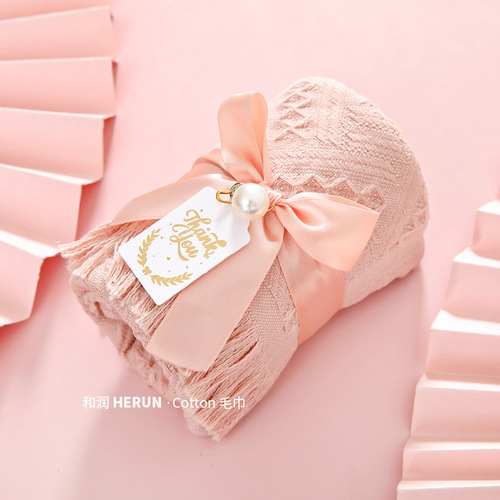 Wedding Towel Favors Bridesmaid Gift Bridal Shower Cotton Towel Corporate Event Opening Celebration Annual Meeting Company Small Gift