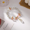 Cute fresh crystal, beaded bracelet, chain, simple and elegant design