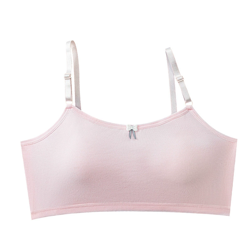 Underwear for students, cotton top with cups, short protective underware, bra top