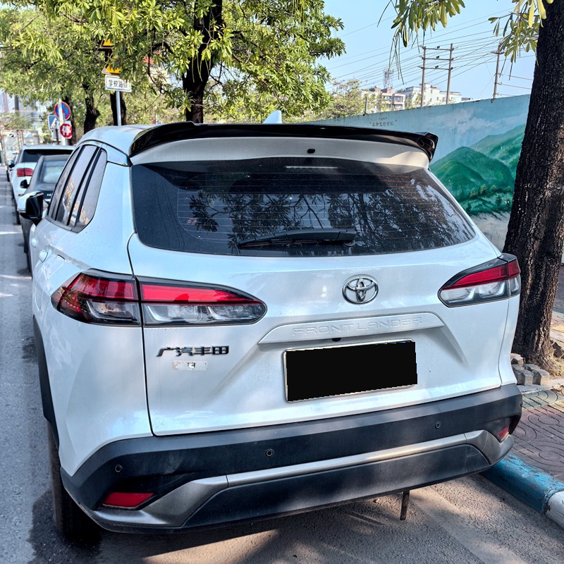 Suitable for 2022-2025 Toyota Landa Tail Wing Corolla Cross Sharp Modification Top Wing Fixed Wing Decoration