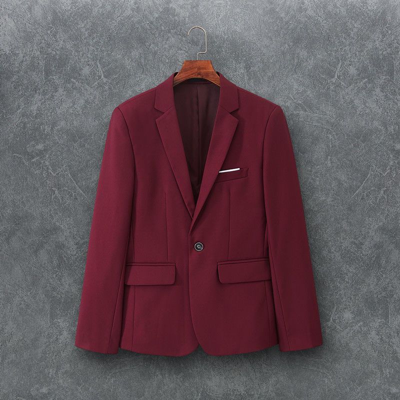 Todo a juego nuevo abrigo casual solo traje primavera y otoño superior uno de un solo pecho de los hombres más tamaño traje blanco de los hombres