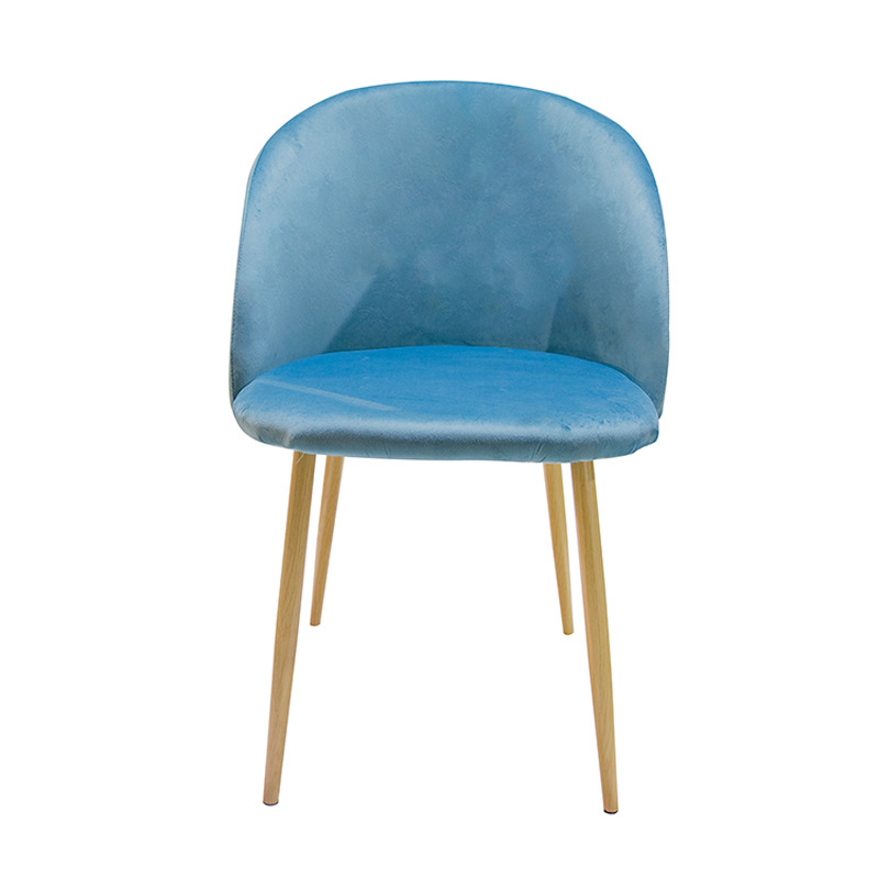 Silla de comedor nórdica simple seda de terciopelo respaldado silla de descanso silla de café silla de comedor silla de computadora doméstica silla de oficina