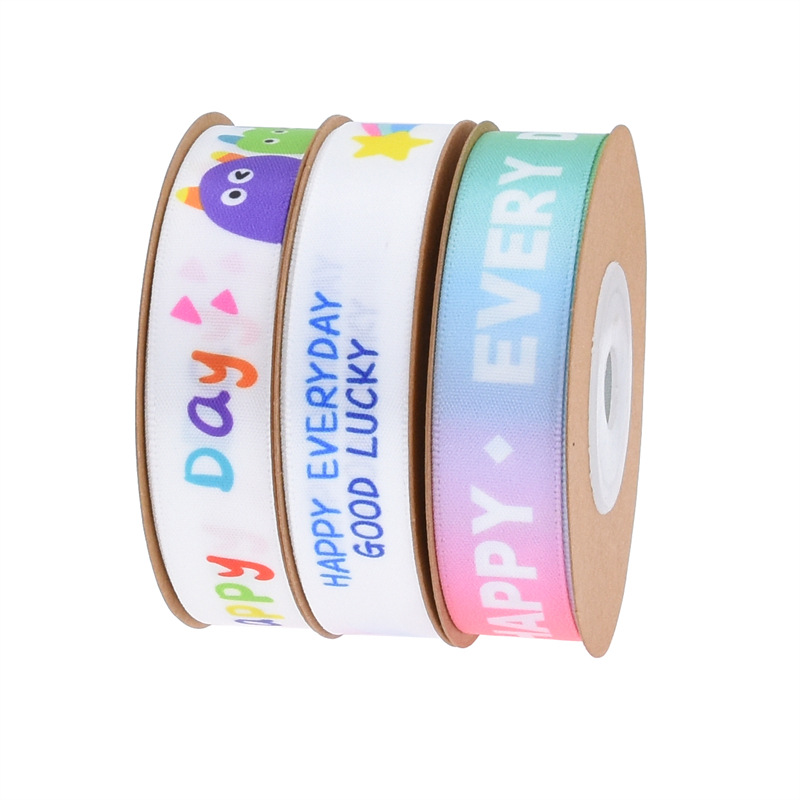 Transfronterizo nueva cinta de cumpleaños feliz decoración de la torta cinta regalo de los niños regalo embalaje regalo de la cinta