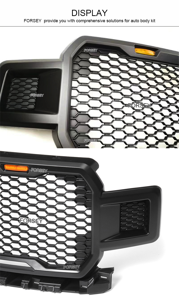 Suitable for 18-19 Ford F- 7.5kg front grille without lights on the sides