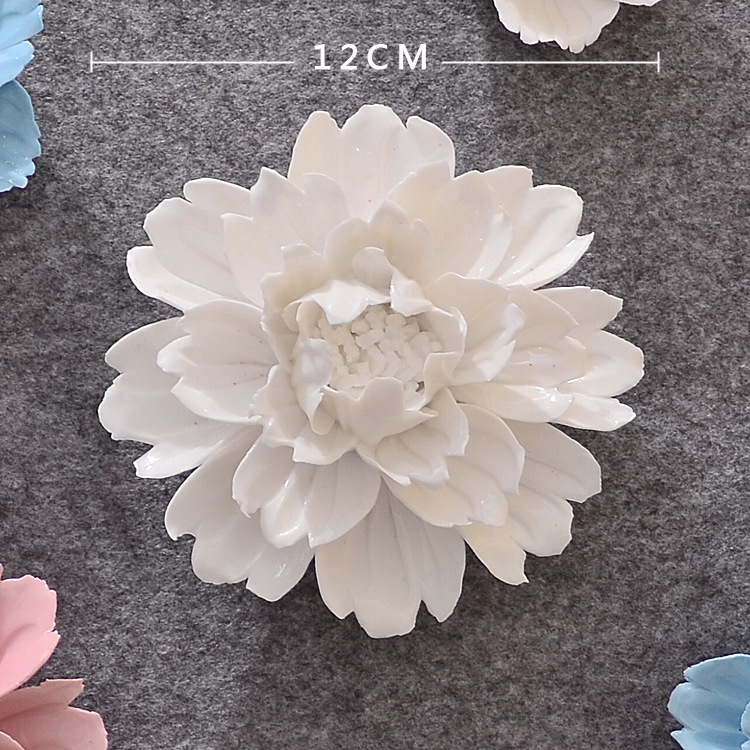 Decoración de Pared de Flores en Cerámica Tridimensional para Sala de Estar y Dormitorio image 14