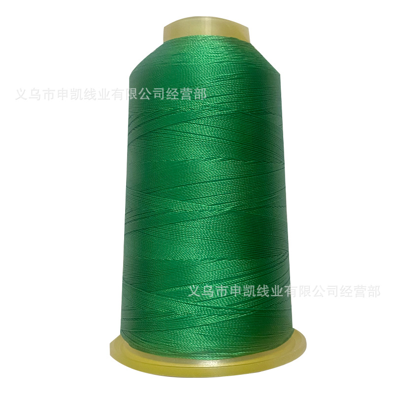 짙은 녹색 210 150D 세 가닥 가는 실