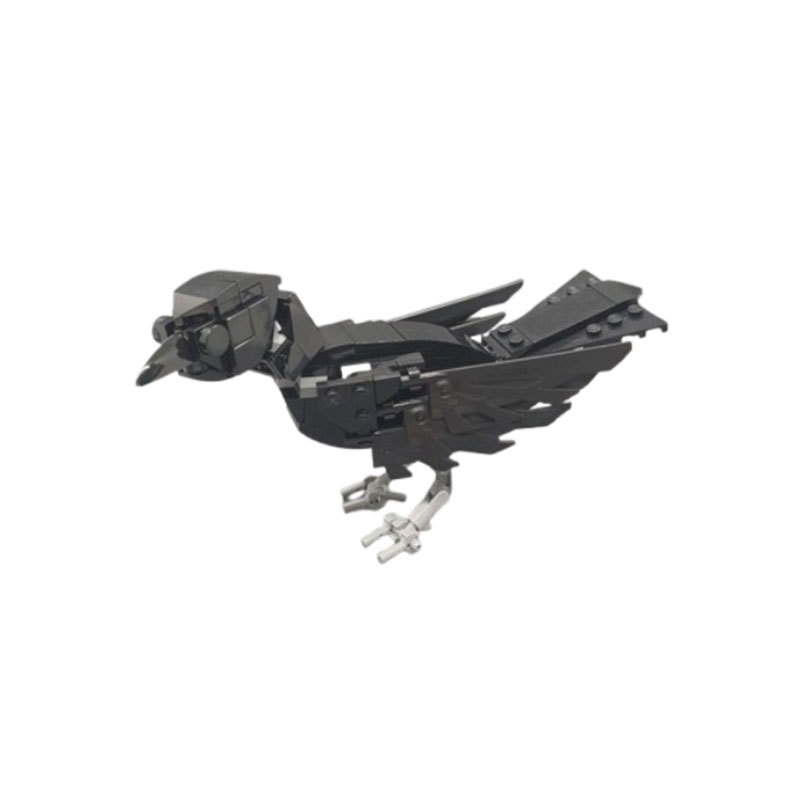Building Block Crow Model Educational Diy Construction Toy Set_voghion.com