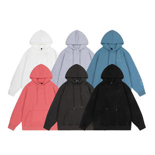 Sports Kirin arm fleece-lined hooded sweater loose embroidery picture men and women teenagers all-match hoodie autumn and winter fashion brand