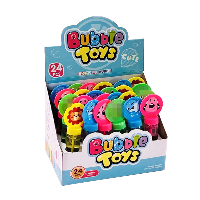 Burbuja de los niños que sopla el juguete burbuja de mano palo niños jardín de infantes niños y niñas suplemento de regalo agua líquida concentrada Mini