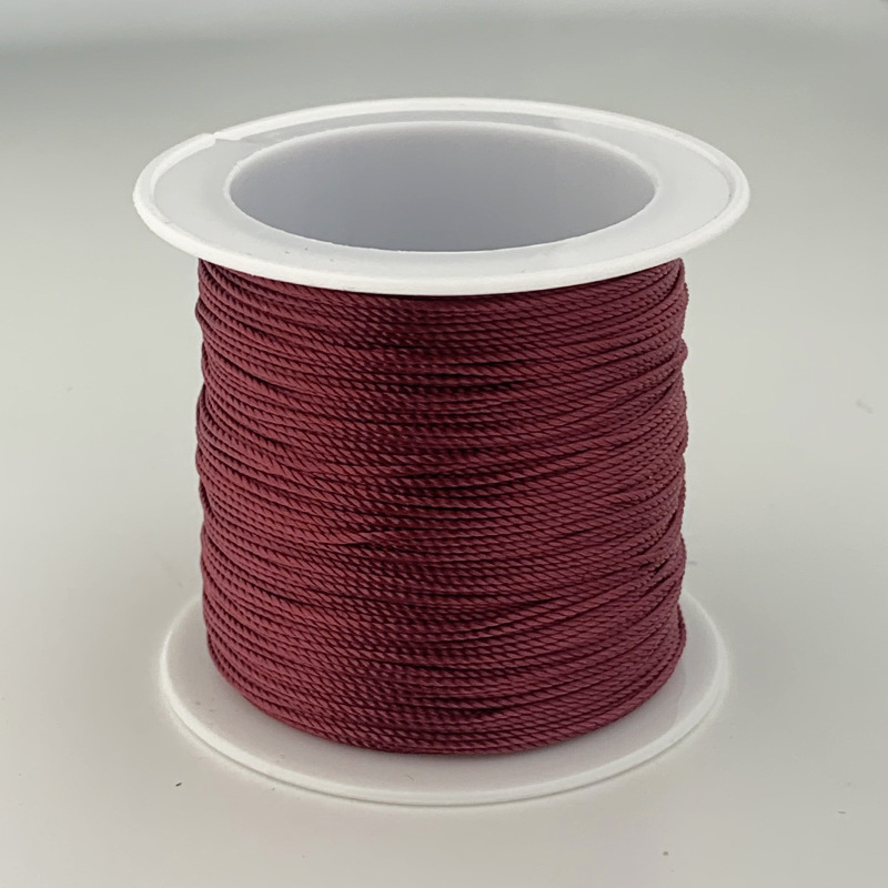 12 hilos de alambre trenzado hilo rojo hilo de color Morandi cuerda trenzada collar cuerda cuerda trenzada a mano material de bricolaje