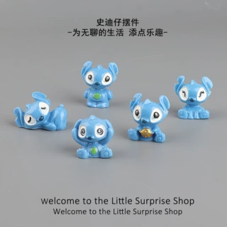 卡通立体可爱史迪仔 新品DIY饰品手机壳树脂配件摆件