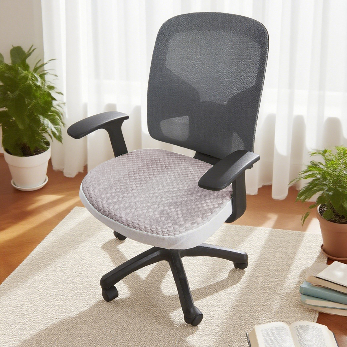 2025 New Model Ice Bean Single Cushion Cover Chair Cover Stool Cover Office Chair Cover New Conference Room Chair Cover