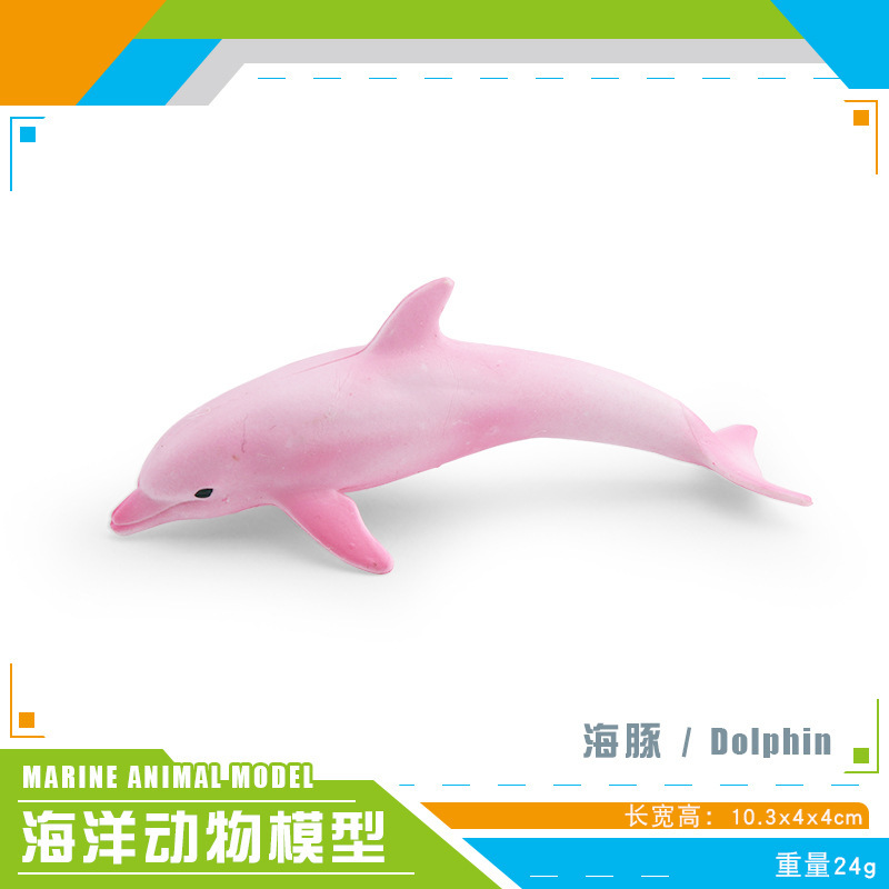 Simulación transfronteriza modelo de animales marinos cognitivo infantil tiburón ballena azul calamar ballena jorobada delfín decoración estática
