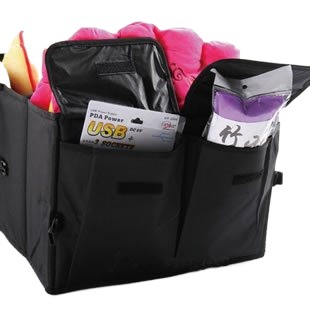 Caja de almacenamiento de maletero del coche plegable caja de almacenamiento de múltiples funciones caja de organización suministros de coche