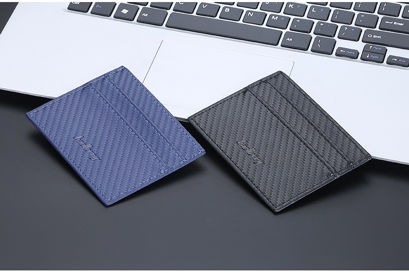 All Seasons Season Men'S Gender Men's Solid Color Pu Leather Open Card Holders