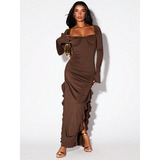 (Трансграничная торговля), труба, лонгслив, демисезонное платье, новая коллекция