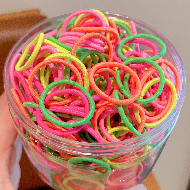 Banda de goma para niños no daña cabello de niña bebé elástico pulgar anillo para el cabello de bebé cuerda de la cabeza banda de goma adornamiento para el cabello