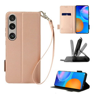 �m��Sony Xperia 1��ƴɫ�[��֧���֙C���忨�������oƤ�׎�����