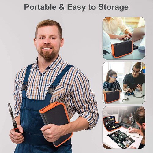 Electric soldering iron multimeter set, digital display soldering iron tool kit, manufacturer 80/60W US and UK standard cloth bag set