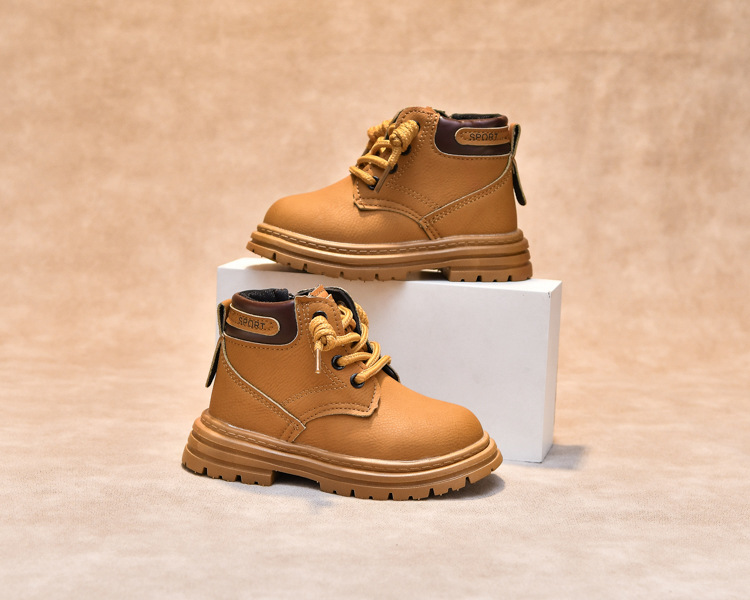 Kindermartinstiefel Aus Leder Für Jungen Und Mädchen Herbst_voghion.com