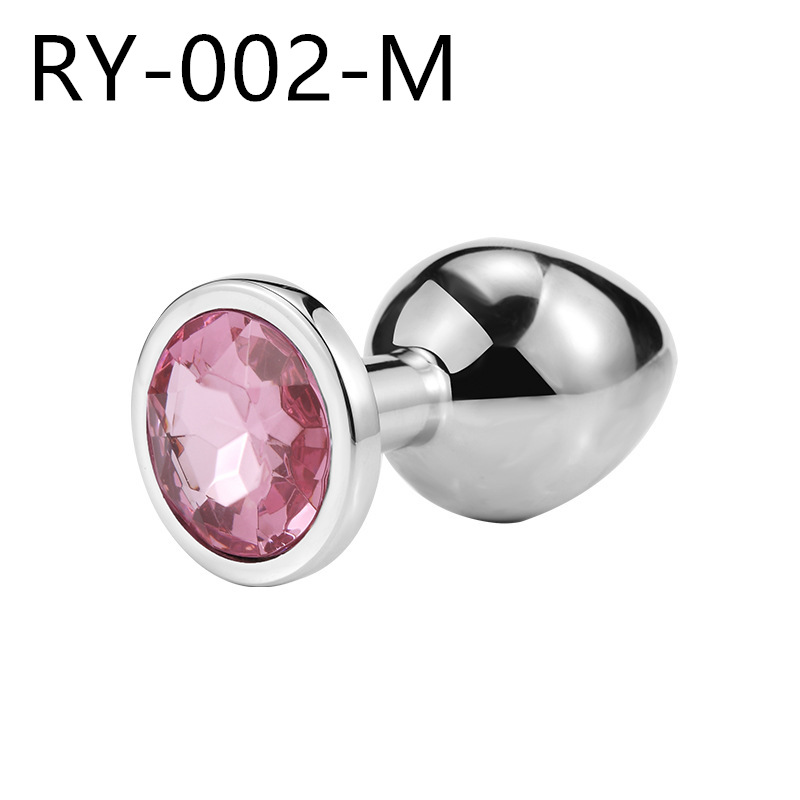 Volver corte metal anal plug adulto hombres y mujeres SM compartir masturbación clímax sexy anal plug adulto suministros pequeño mediano grande