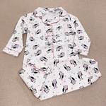 外贸新款亲子儿童睡衣女童春秋冬棉布卡通长袖可爱中大童家居服女