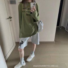 1966Ac 新配色oversize慵懒风长袖防晒t恤女独特宽松休闲上衣