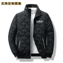 跨境冬季潮牌虎头外套亚马逊男士防寒轻便立领棉服保暖防风现货