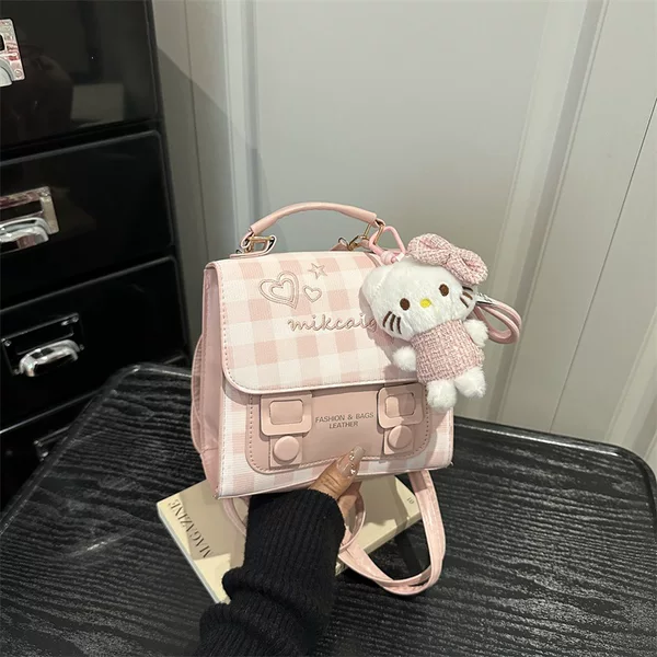 High-Appearance Value, Simple and Stylish Backpack, 2026 Spring New Fashion Student Commuter Crossbody Handbag Small Square Bag