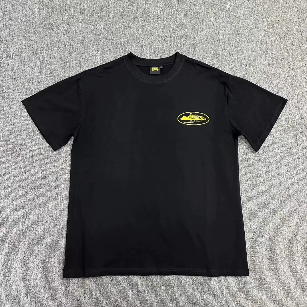 Corteiz Алькатрас граффити с большими буквами с короткими рукавами