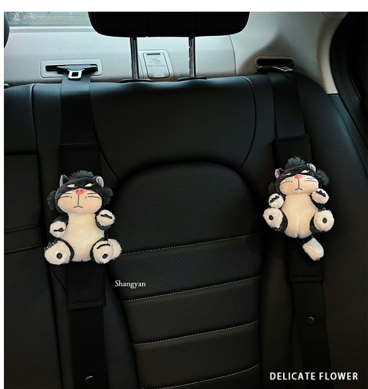 Car seat belt shoulder protective cover a pair of cute four seasons universal car Summer Lucifer car interior decoration safety belt