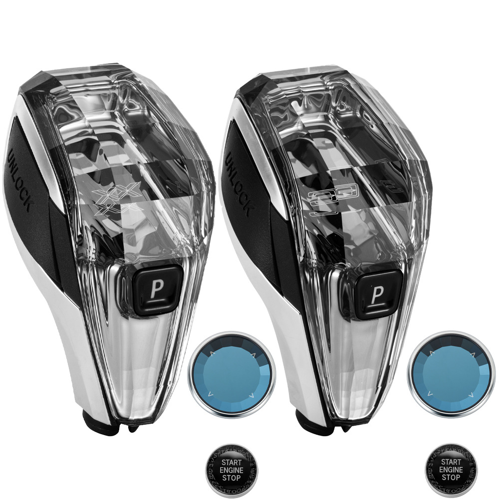 Adecuado para bmw nuevo conjunto de tres piezas de cristal con pantalla de engranaje marca de color M coche cambio de engranaje traje de balonmano accesorios image 6